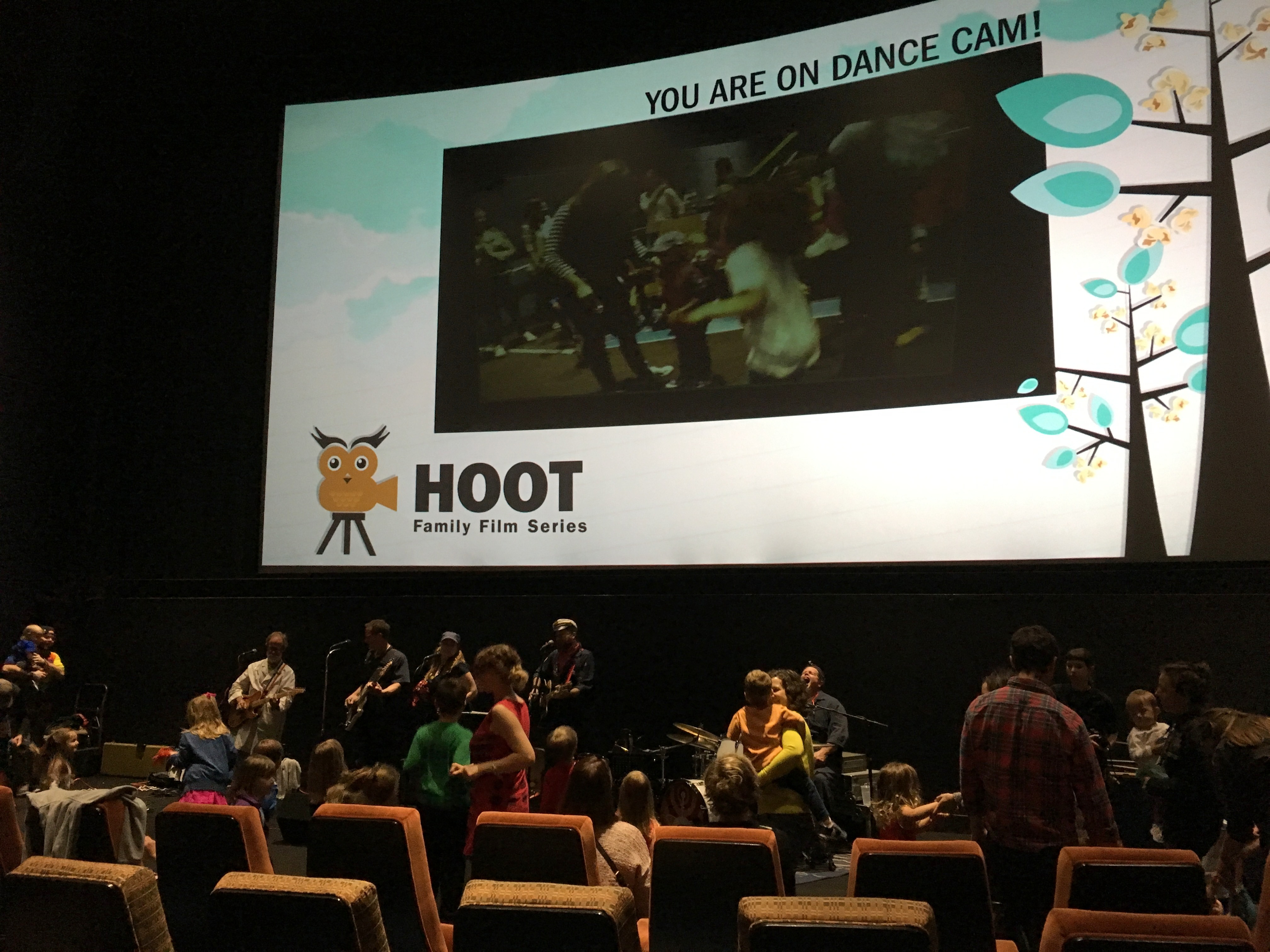 Hoot Family Film Series for families with the Shazzbots Art