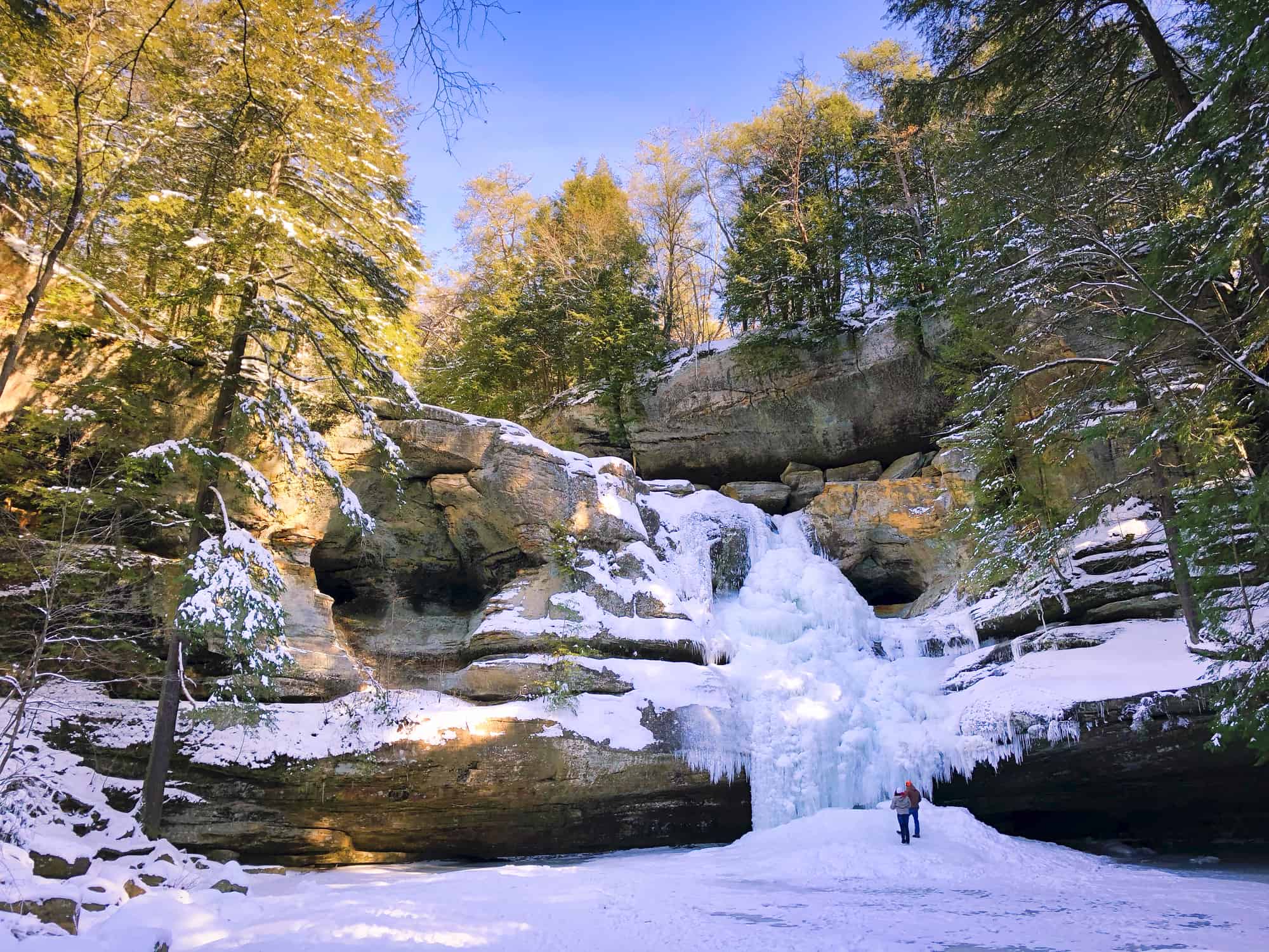 Annual Hocking Hills Winter Hike Old Mans Cave to Ash Cave Columbus