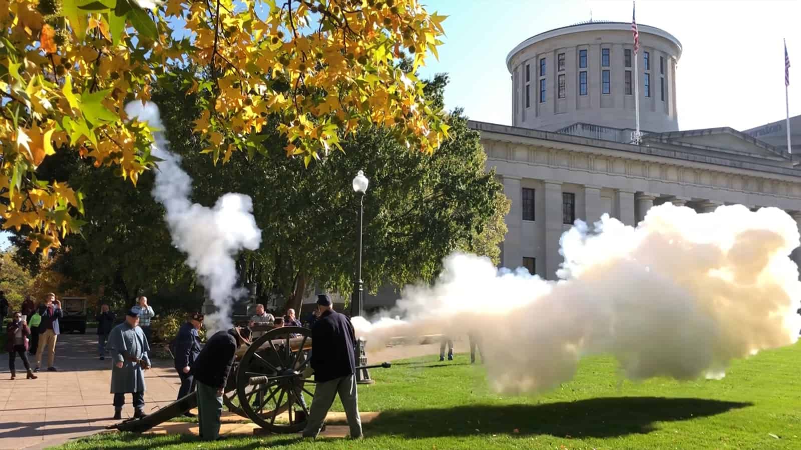 ohio statehouse cannon 1st Ohio Light Artillery, Battery A - Columbus